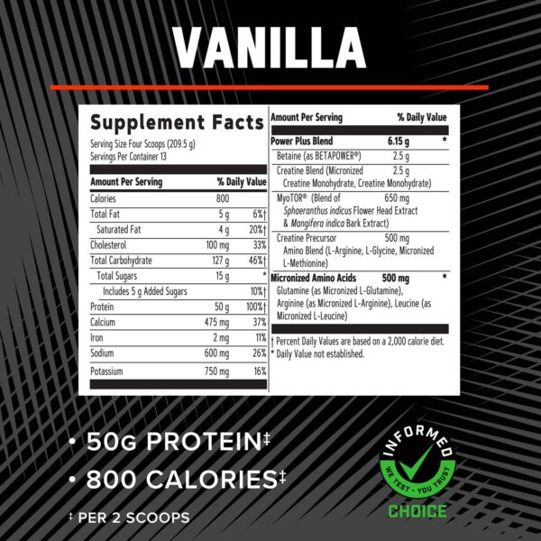 GNC AMP MASS XXX™ CON MYOTOR® - Imagen 3