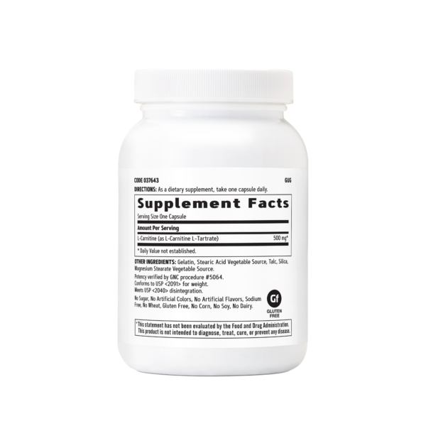 L-CARNITINE 500MGS - Imagen 2
