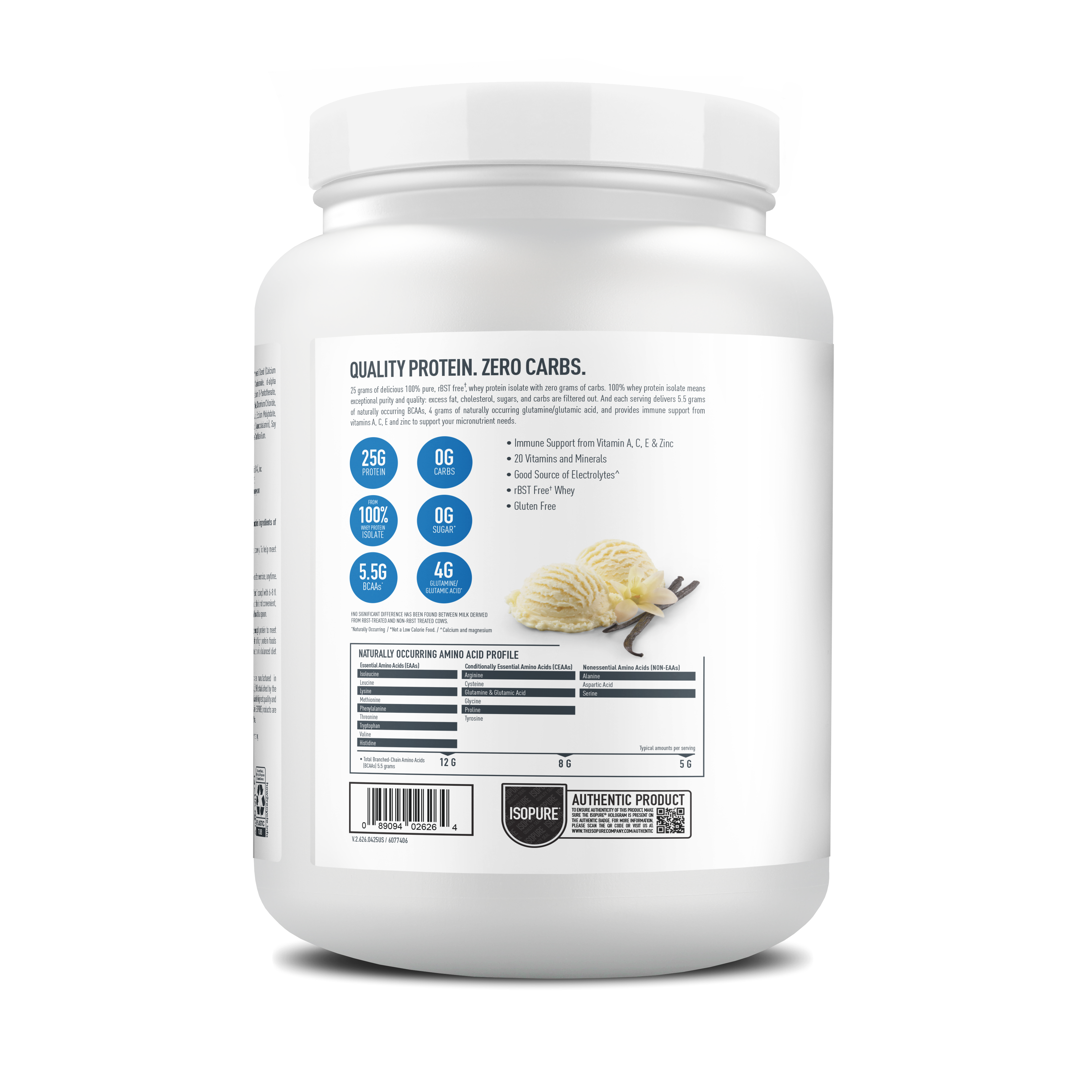 ISOPURE ZERO CARB | 1 lb (15 serv) - Imagen 2
