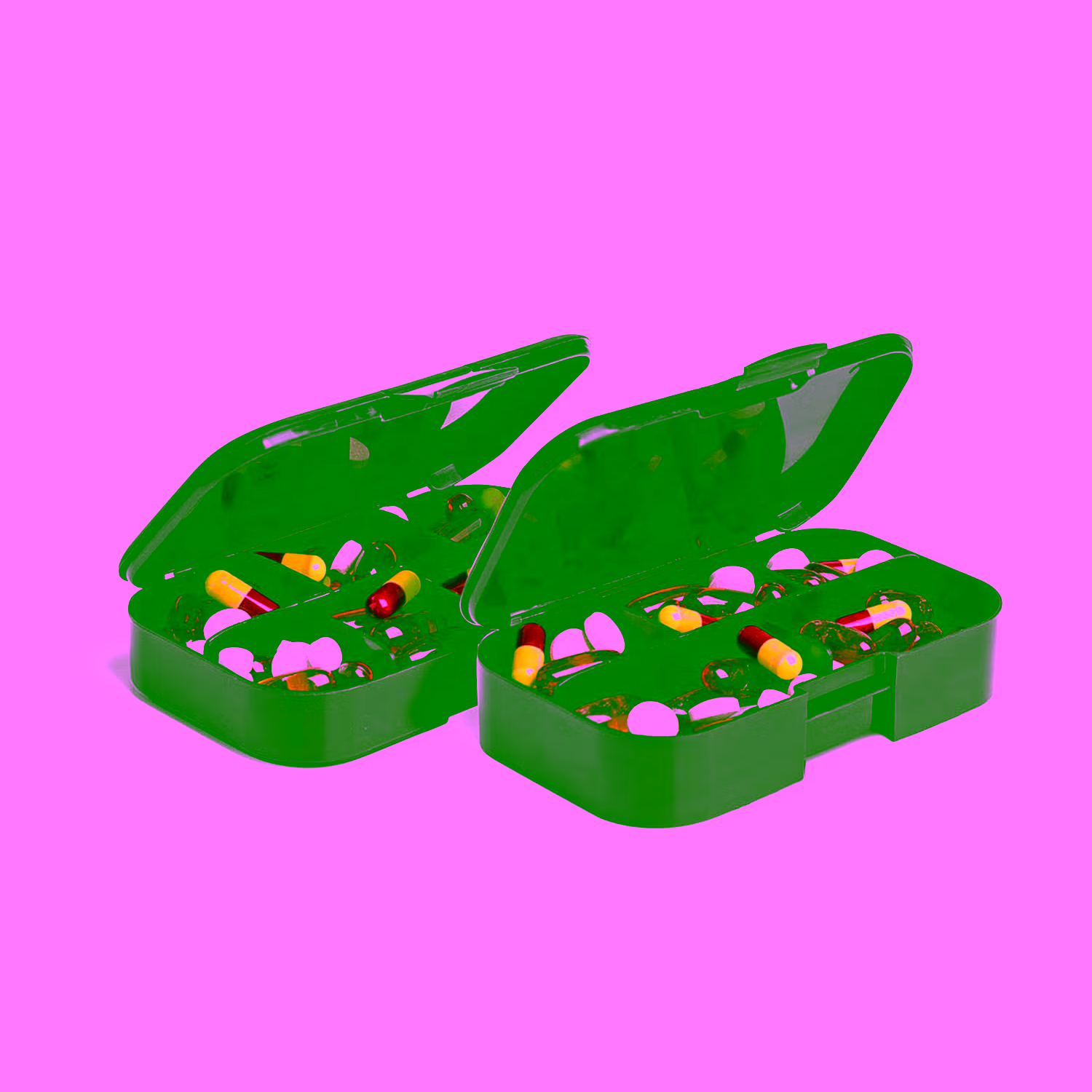 Pillbox Organizer | Black – 2 Pack - Imagen 3